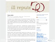 Tablet Screenshot of illrepute.wordpress.com