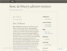 Tablet Screenshot of gsfc.bancdebinaryadvisorsreviews.wordpress.com