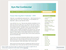 Tablet Screenshot of gymratconfidential.wordpress.com