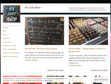 Tablet Screenshot of itsjustnice.wordpress.com