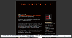 Desktop Screenshot of cerramientoslaluz.wordpress.com