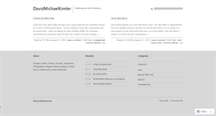 Desktop Screenshot of davidmichaelkimler.wordpress.com