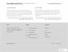 Tablet Screenshot of davidmichaelkimler.wordpress.com