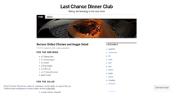 Desktop Screenshot of lastchancedinnerclub.wordpress.com