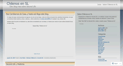 Desktop Screenshot of chilenosensl.wordpress.com