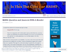 Tablet Screenshot of isthisthecure4rsds.wordpress.com