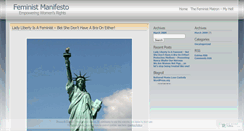 Desktop Screenshot of feministmanifesto.wordpress.com