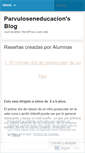 Mobile Screenshot of parvuloseneducacion.wordpress.com