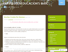 Tablet Screenshot of parvuloseneducacion.wordpress.com