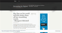 Desktop Screenshot of dreamingindigital2010.wordpress.com