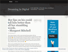 Tablet Screenshot of dreamingindigital2010.wordpress.com