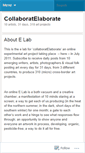 Mobile Screenshot of collaboratelaborate.wordpress.com