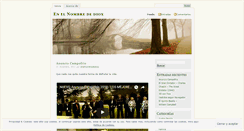 Desktop Screenshot of enelnombredediox.wordpress.com