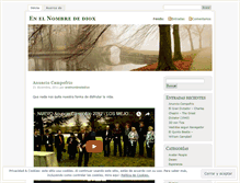 Tablet Screenshot of enelnombredediox.wordpress.com