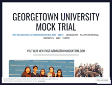 Tablet Screenshot of georgetownmocktrial.wordpress.com