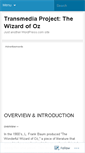 Mobile Screenshot of al285transmedia.wordpress.com