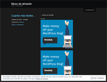 Tablet Screenshot of mozodealmacen.wordpress.com