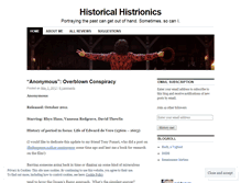 Tablet Screenshot of historicalhistrionics.wordpress.com