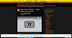Desktop Screenshot of highschoolmusicallive.wordpress.com