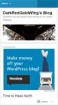 Mobile Screenshot of darkredgoldwing.wordpress.com