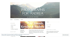 Desktop Screenshot of photographsforandrea.wordpress.com