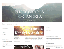 Tablet Screenshot of photographsforandrea.wordpress.com