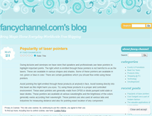 Tablet Screenshot of fancychannelblog.wordpress.com