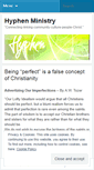Mobile Screenshot of hyphenministry.wordpress.com