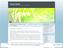 Tablet Screenshot of hyphenministry.wordpress.com