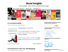 Tablet Screenshot of novelinsights.wordpress.com