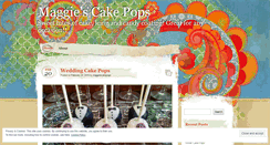 Desktop Screenshot of maggiescakepops.wordpress.com