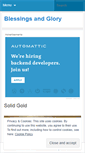 Mobile Screenshot of blessingsandglory.wordpress.com