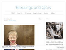 Tablet Screenshot of blessingsandglory.wordpress.com