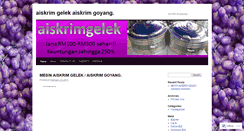 Desktop Screenshot of aiskrimgelek.wordpress.com