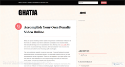 Desktop Screenshot of ghatja.wordpress.com