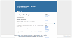 Desktop Screenshot of mylittlebluebook.wordpress.com