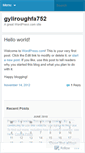 Mobile Screenshot of gyliroughfa752.wordpress.com