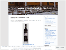 Tablet Screenshot of eventodevino.wordpress.com
