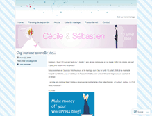 Tablet Screenshot of cecileetseb.wordpress.com