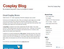 Tablet Screenshot of cosplaysharing.wordpress.com