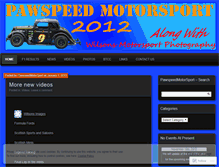 Tablet Screenshot of pawspeedmotorsport.wordpress.com