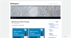 Desktop Screenshot of birthspace.wordpress.com