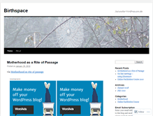 Tablet Screenshot of birthspace.wordpress.com