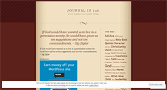 Desktop Screenshot of journalin140.wordpress.com