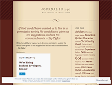 Tablet Screenshot of journalin140.wordpress.com