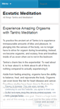 Mobile Screenshot of ecstaticmeditation.wordpress.com