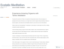 Tablet Screenshot of ecstaticmeditation.wordpress.com