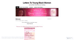 Desktop Screenshot of letterstoyoungblackwomen.wordpress.com