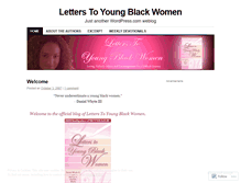 Tablet Screenshot of letterstoyoungblackwomen.wordpress.com