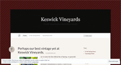Desktop Screenshot of keswickvineyard.wordpress.com